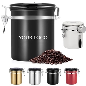 Airtight Stainless Steel Coffee Bean Container